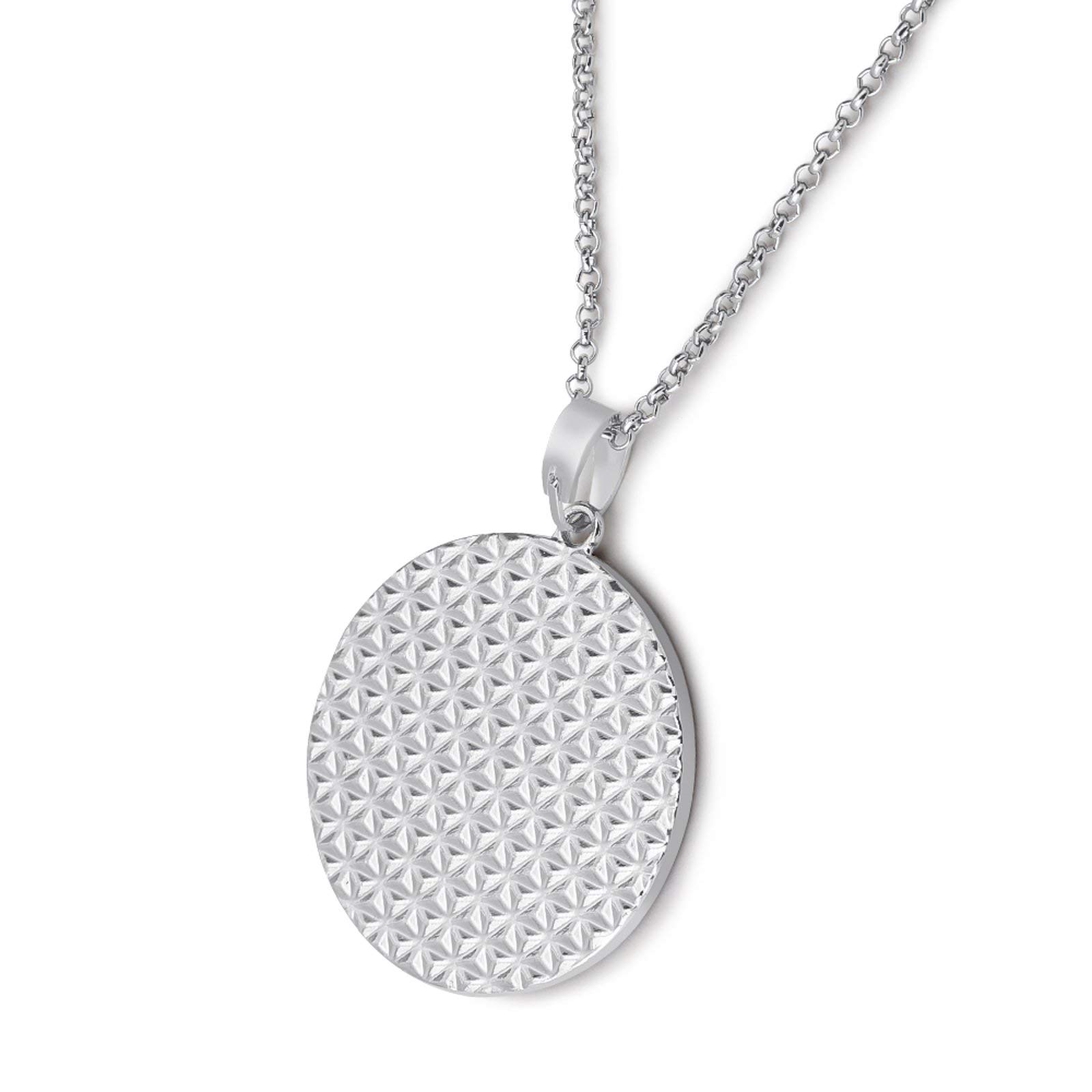 Cute Panda Multicolored Diamond Necklace - Circle Pendant Jewelry for Women, Girls - Perfect Gift for Birthday, Anniversary & Valentine's Day - Elegant Everyday Wear & Special Occasions