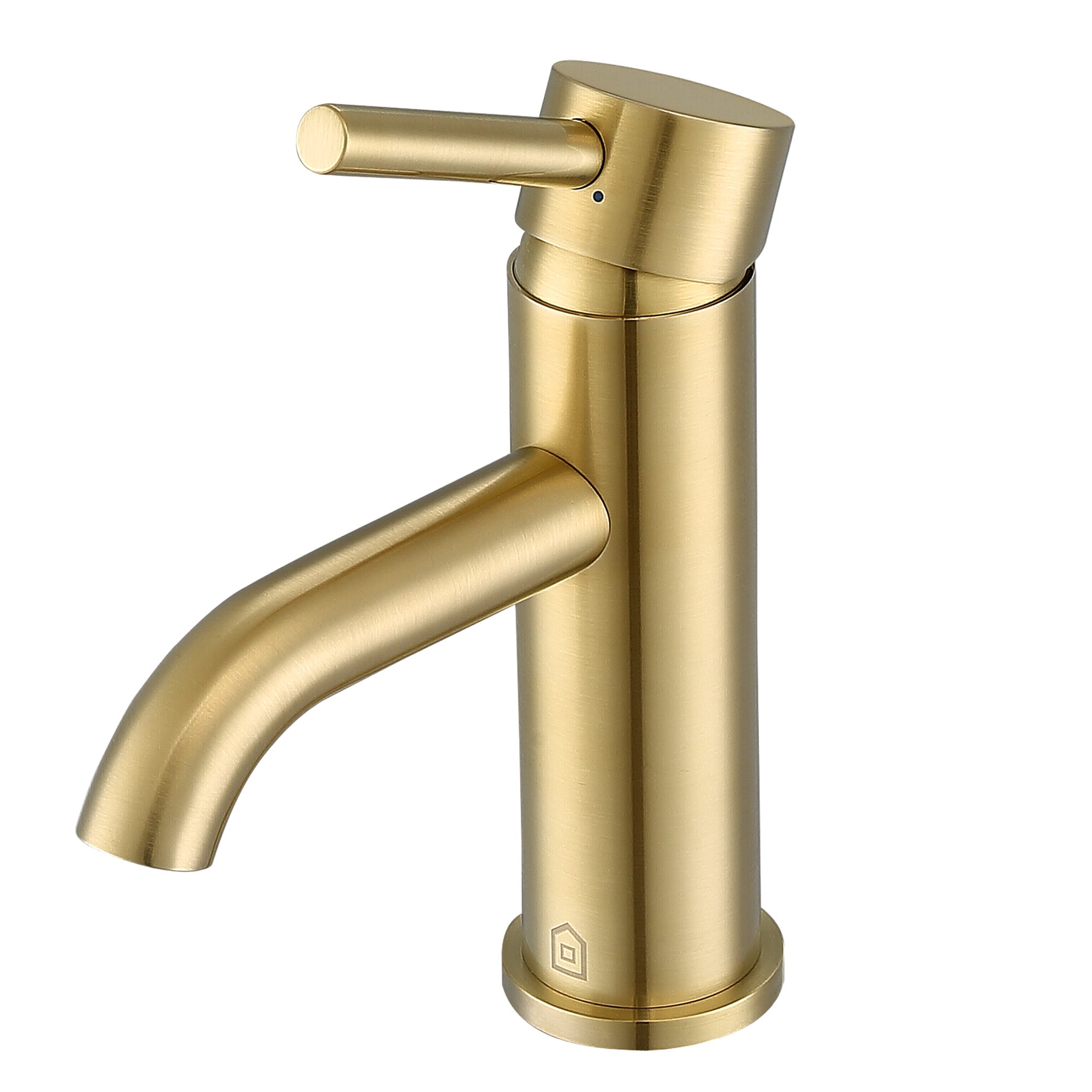 Ancona Valencia Single Handle 1 Hole Bathroom Faucet in Brushed Champagne Gold - Modern Waterfall Sink Faucet for Bathroom Vanity, Powder Room & Guest Bath (Oil-Rubbed Bronze Finish)