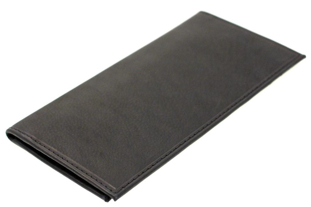 Paul & Taylor Genuine Black Leather Checkbook Cover - Bifold Wallet for Men & Women - Perfect for Business, Travel & Everyday Use