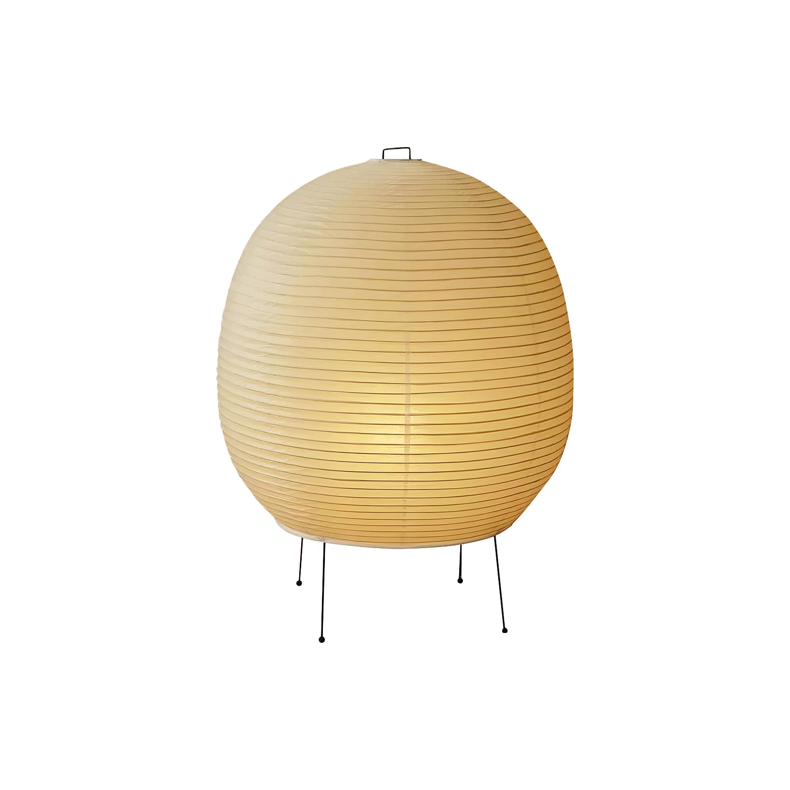 Handmade Rice Paper Lantern Table Lamp - Asian Style Decorative Lighting for Bedroom, Living Room & Dining Room - Perfect for Boho, Zen & Home Decor