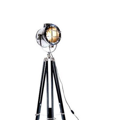 Nautical Marine Floor Lamp - Adjustable Tripod Design with Spotlight for Living Room, Bedroom, or Studio | Durable & Stylish Coastal Decor by NauticalMart | Perfect for Reading Nook, Home Theater Lighting & Nautical-Themed Interiors