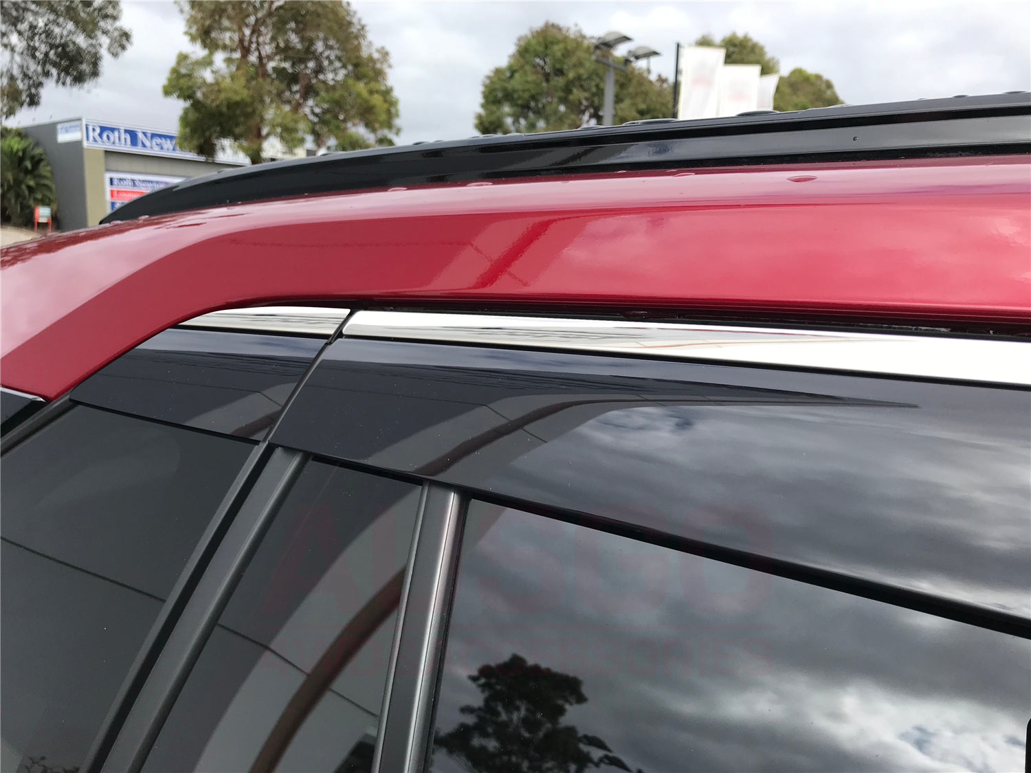 Premium Stainless Steel Window Deflectors for Toyota RAV4 (2019-2024) | Rain Guards & Wind Noise Reducers | Perfect for All-Weather Protection & Highway Driving