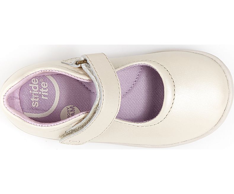Stride Rite Pearl Metallic SRT Maya Baby & Toddler Shoes - Comfortable First Walkers for Girls' Everyday Wear & Special Occasions