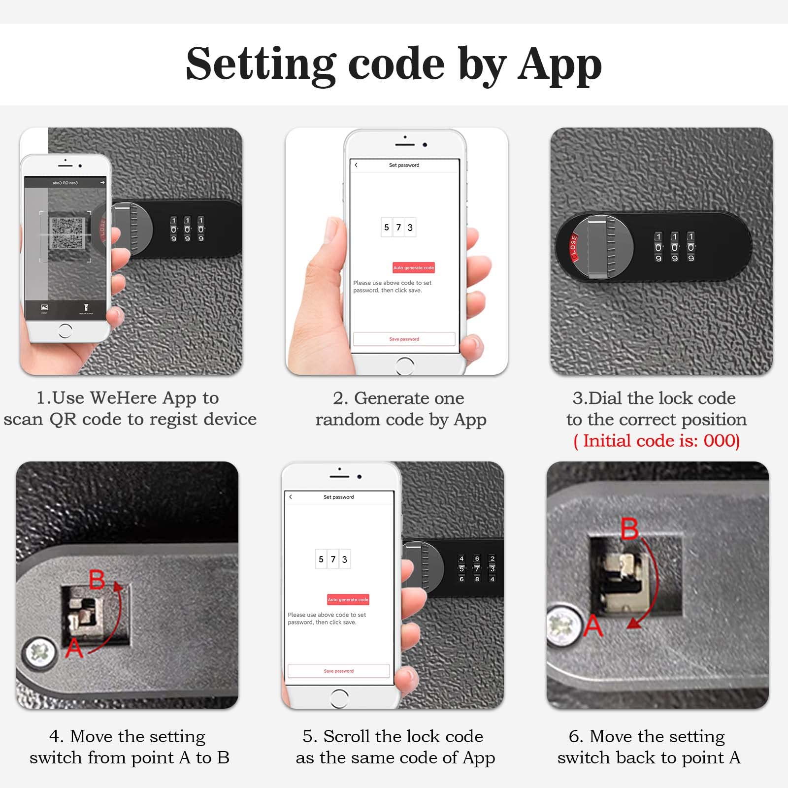 WeHere 48 Key Lock Box Wall Mount - Smart Key Cabinet with Bluetooth, Wi-Fi, One-Time Password & Fixed Code Unlock | Key Organizer Box for Apartment, Home, Office & School | Secure Key Management for Airbnb Hosts, Property Managers & Maintenance Crews