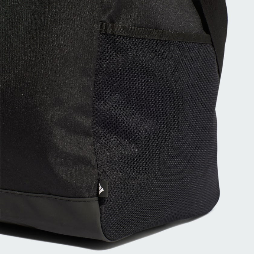 Adidas Linear Duffle Bag - Large Black & White Gym Bag for Men & Women | Perfect for Travel, Workout & Sports Gear Storage
