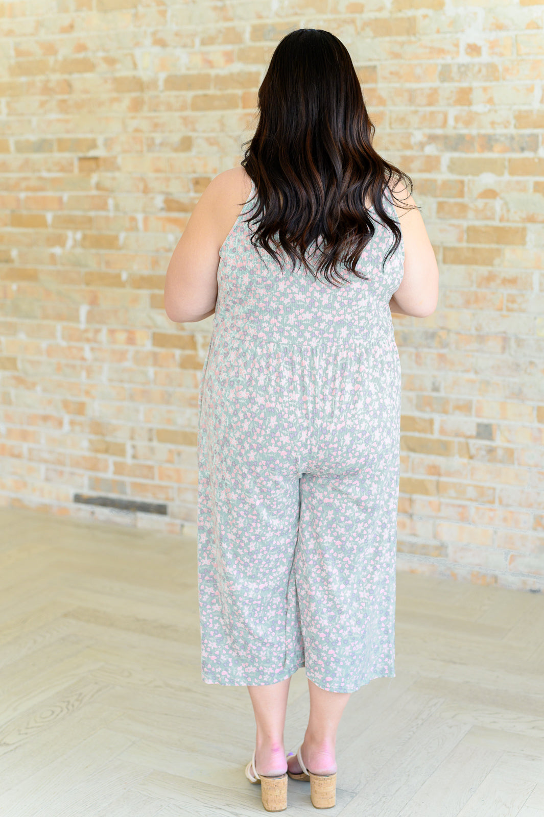 Lucky In Love Floral Jumpsuit for Women | Summer Boho Romper with Pockets | Perfect for Beach Vacation, Music Festival & Date Night Outfits