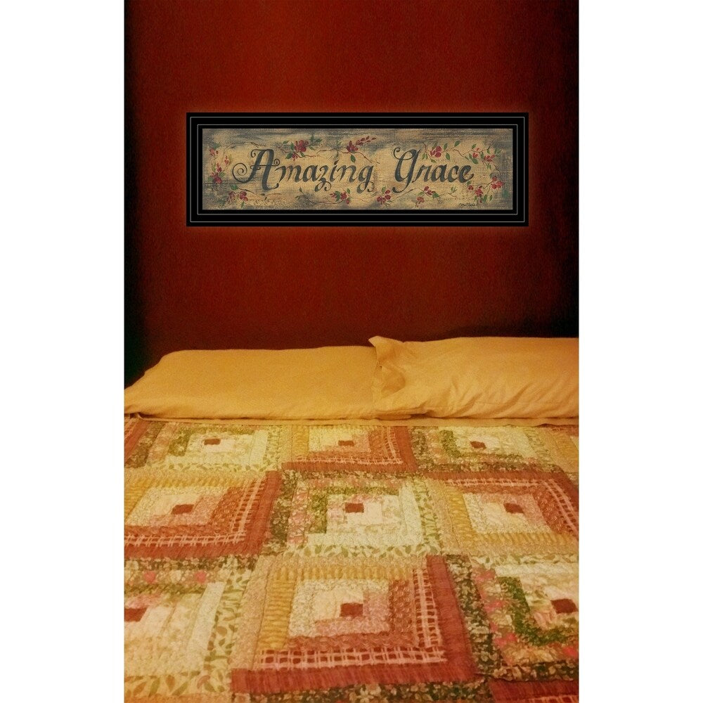 Amazing Grace by Gail Eads - Premium Ready to Hang Framed Wall Art Print with Black Frame - Perfect for Home Decor, Office, Living Room & Bedroom Wall Decor