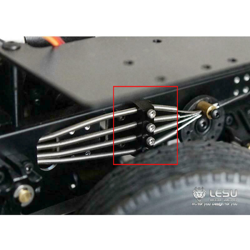 LESU RC Tractor Truck Differential Lock Wire Metal Mount Base for 1/14 Scale DIY Hydraulic Model Cars - Heavy Duty Upgrade Part for Off-Road RC Trucks & Dumpers