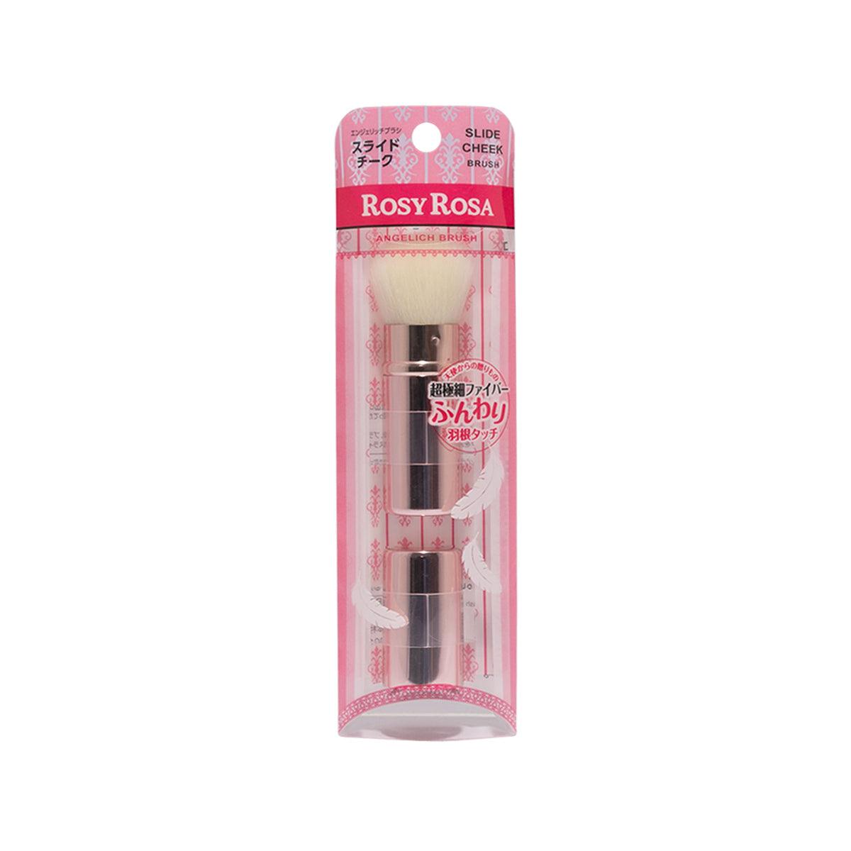 ROSY ROSA Slide Cheek Brush - Soft Bristle Blush Makeup Brush for Contouring & Highlighting - Perfect for Everyday Makeup & Professional Beauty Looks