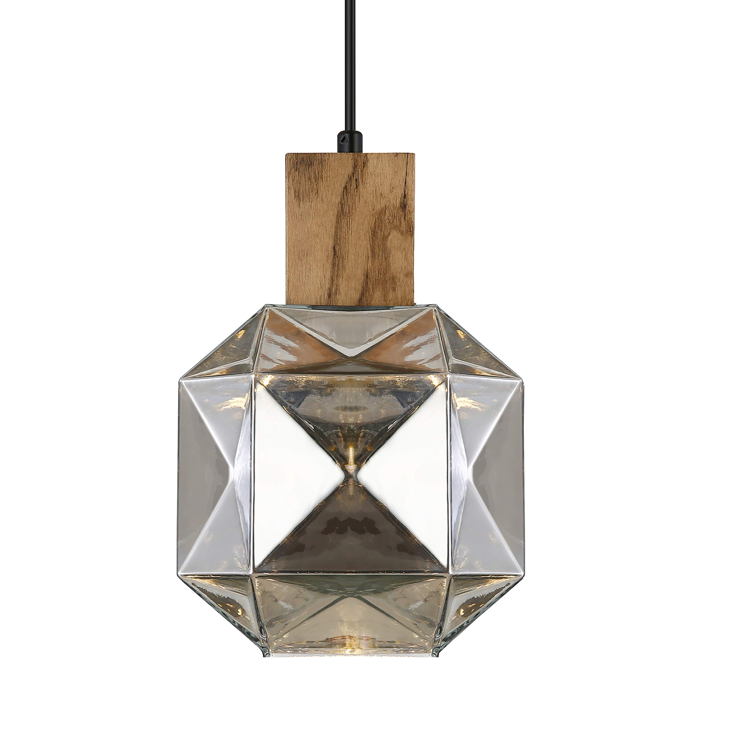 LS-C396-CH Cassis Pendant Light in Chrome Finish - Modern Hanging Fixture for Dining Room, Kitchen Island & Bedroom Lighting