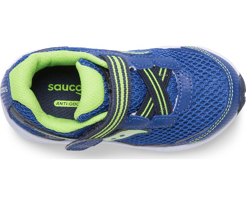 Saucony Ride 10 Toddler Sneakers - Blue/Navy - Medium Width A/C - Comfortable Running Shoes for Kids - Perfect for Playground, School & Daily Activities