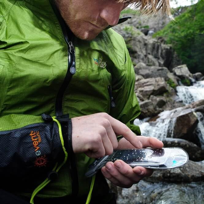 Aquapac Classic Mini Waterproof Phone Case - Grey | IPX8 Certified, Universal Fit for iPhone & Android | Perfect for Swimming, Kayaking & Outdoor Adventures