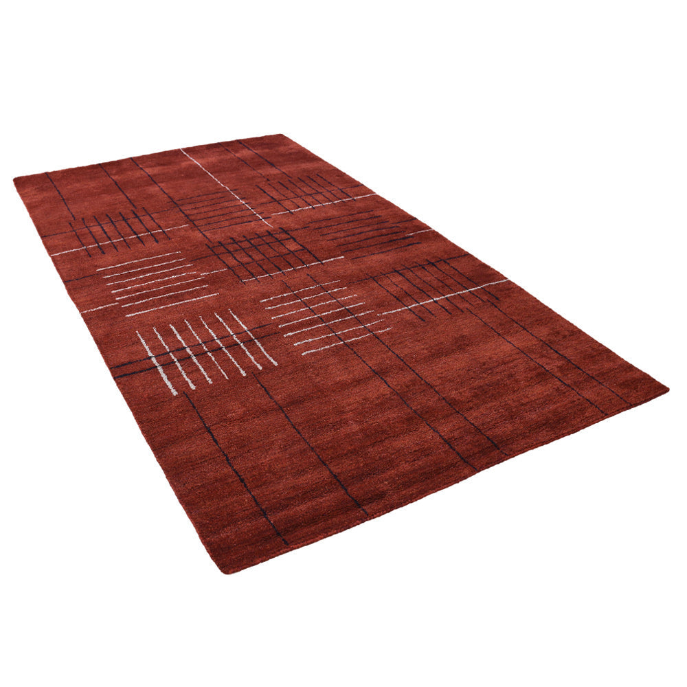 Quasar Hand Knotted Wool Rug - Premium Bohemian Style Area Rug for Living Room, Bedroom & Office - Soft & Durable Home Decor