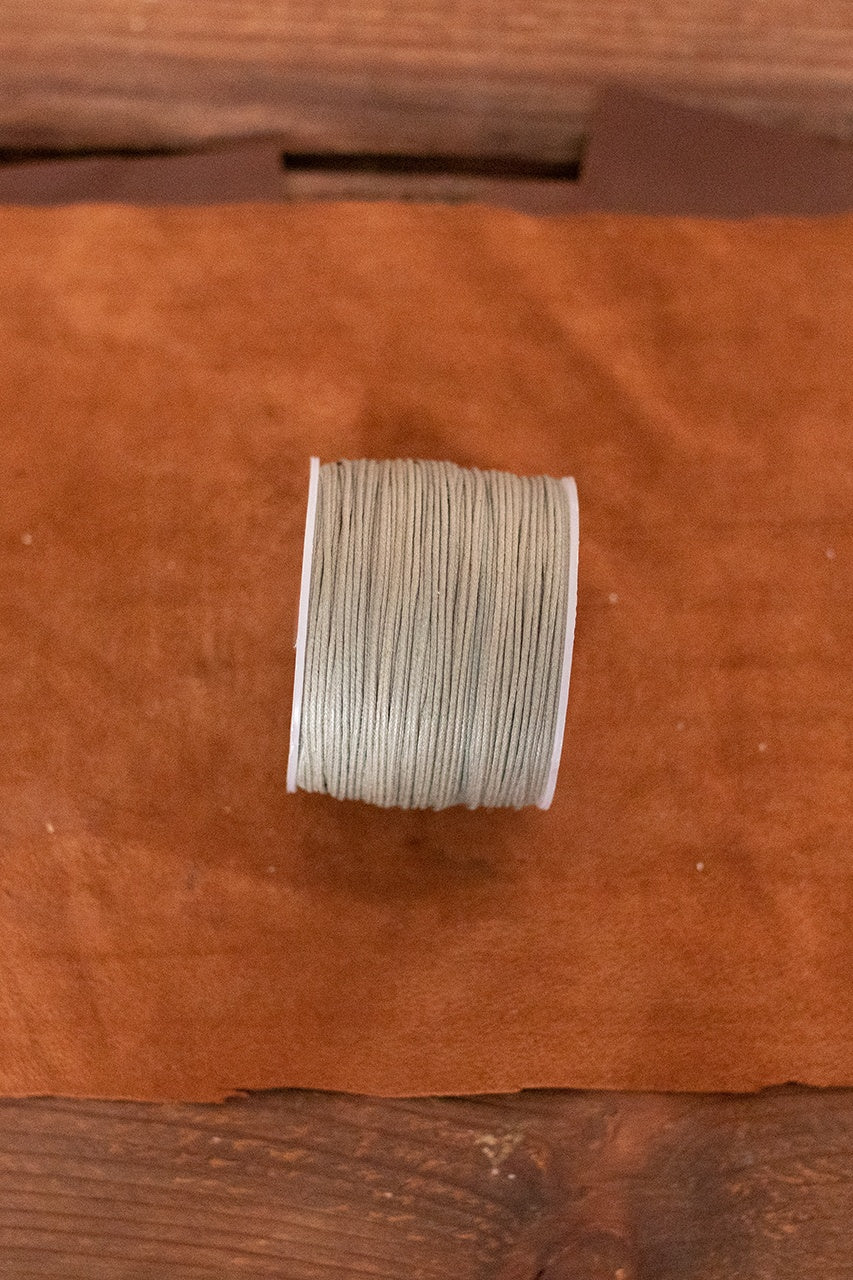 Premium Saddler Yarn (0.7mm, 0.9mm) - 100m Gray Waxed Thread for Leather Craft, Shoe Repair & Upholstery - Strong Stitching for Saddles, Bags & DIY Projects
