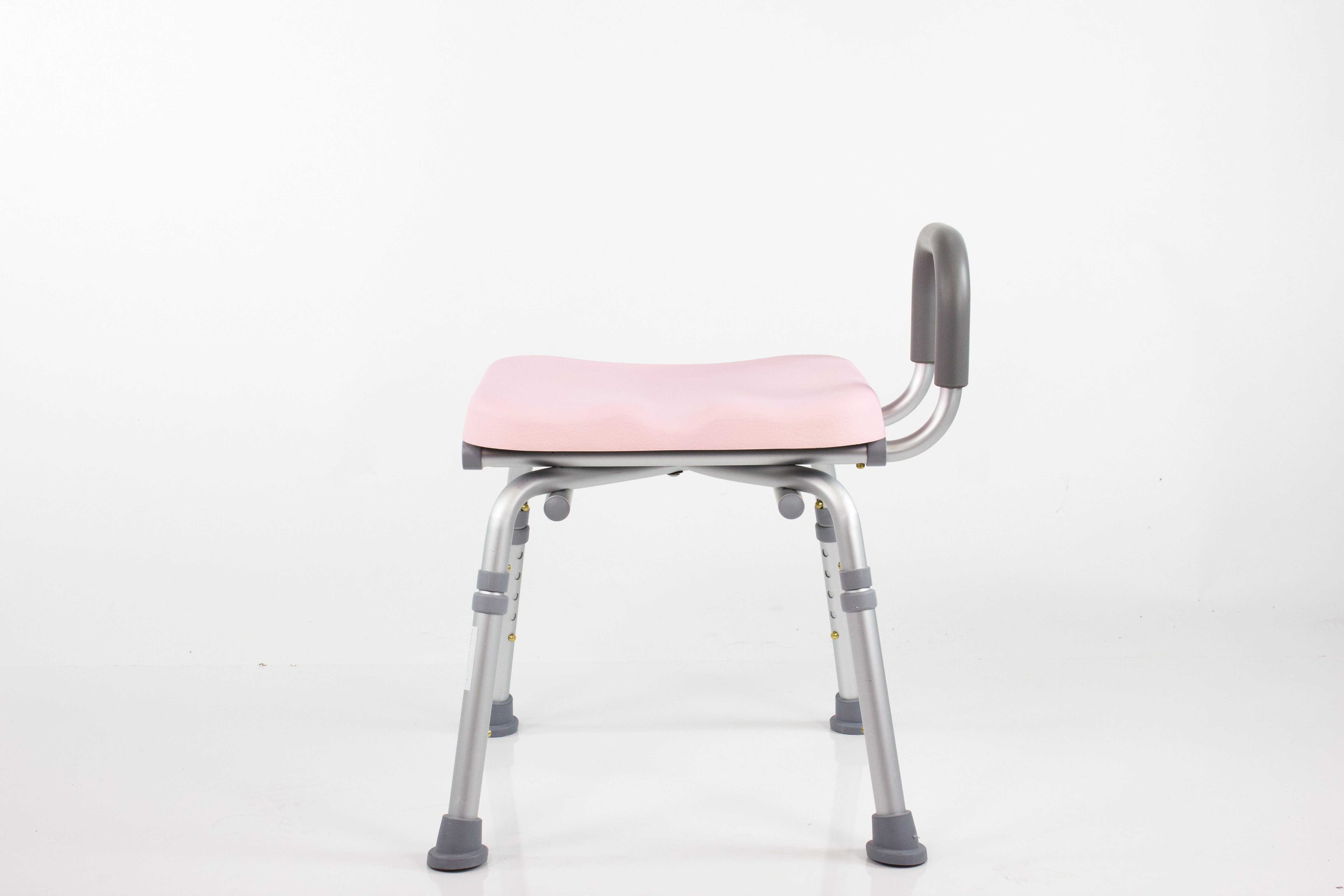 ComfortAble™ Deluxe Padded Bath Shower Chair with Armrests - Non-Slip & Adjustable Height for Elderly & Disabled Safety in Bathroom