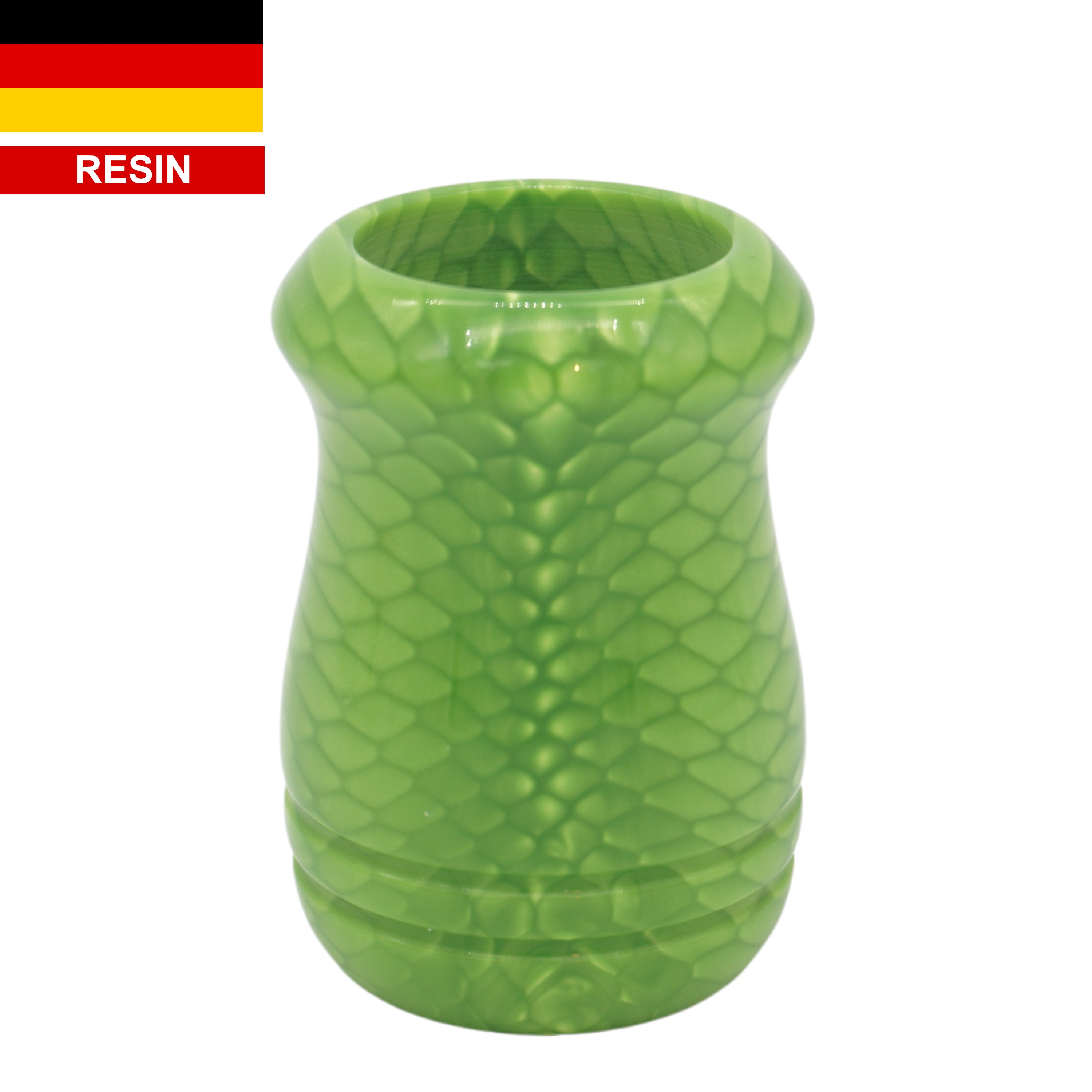 Premium Green Snakeskin Handmade Shaving Brush Handle - Fits 24mm & 26mm Knots - Perfect for Wet Shaving & Grooming Gifts for Men