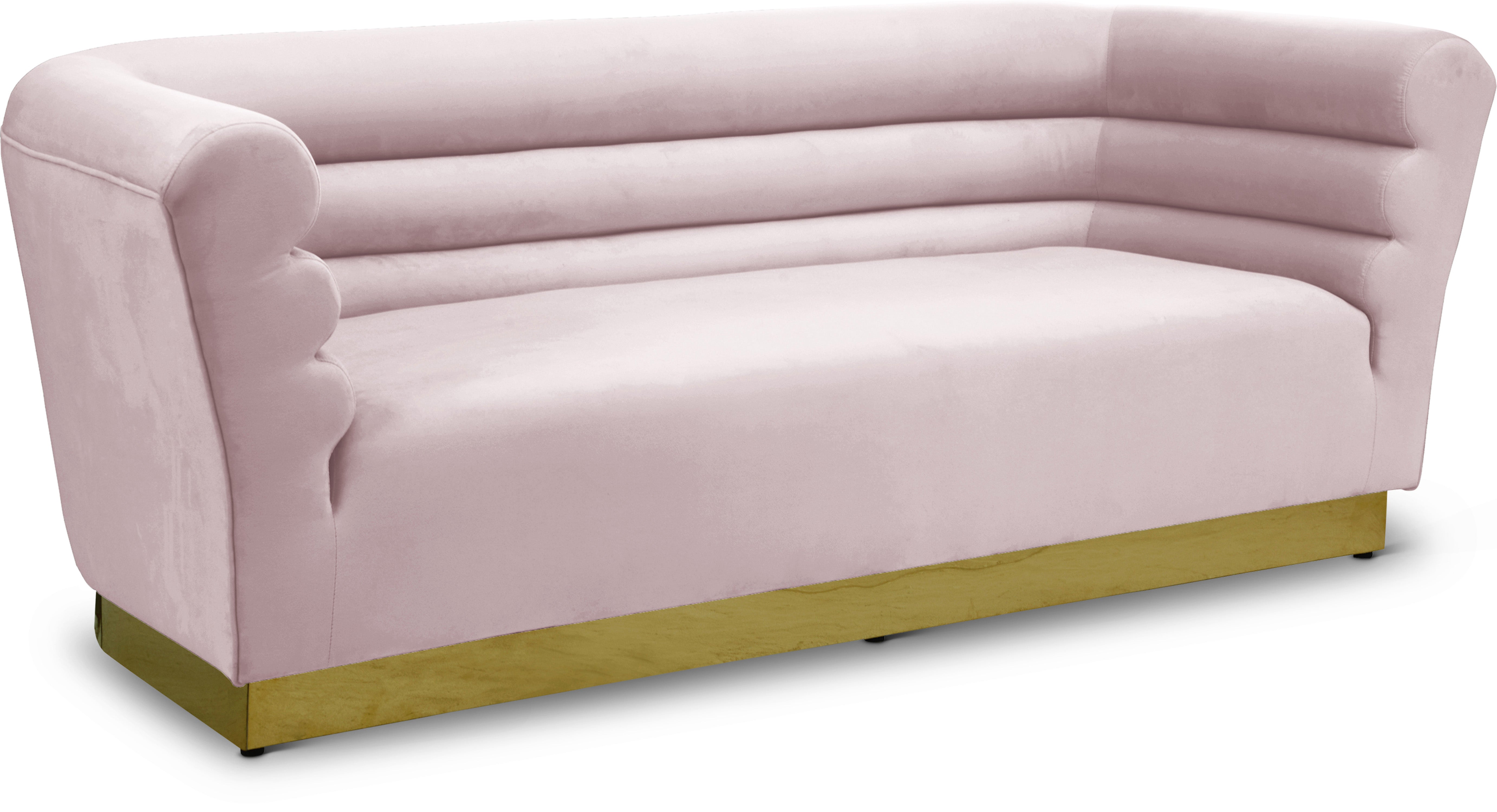Luxury Bellini Velvet Sofa - Modern Plush Upholstered Couch for Living Room, Lounge & Home Decor - Soft Comfortable Sectional Sofa for Apartment, Dorm or Office