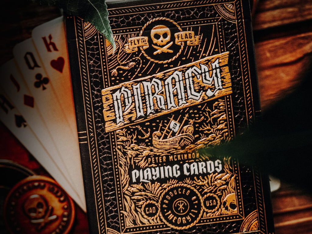 Premium Piracy Themed Playing Cards - 52 Deck with Unique Pirate Designs - Perfect for Game Nights, Magic Tricks, and Themed Parties