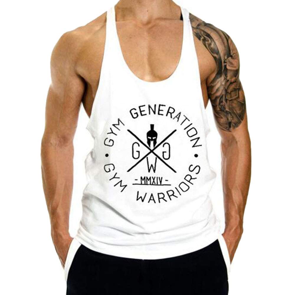 OGOUGUAN Men's Workout Tank Tops - Breathable Gym Shirts for Bodybuilding & Training - Sleeveless Athletic Shirts for Men - Perfect for Gym, Running & Summer Workouts