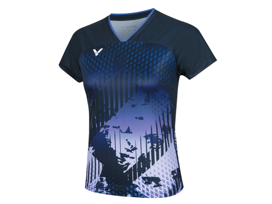 VICTOR Women's T 51010C Performance Badminton & Tennis Shirt - Breathable Quick-Dry Sports Top for Women's Badminton & Tennis Matches