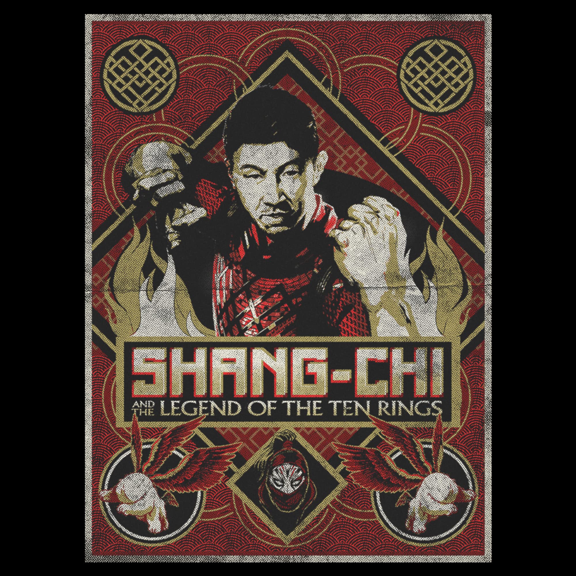 Marvel Shang-Chi and The Legend of The Ten Rings Distressed Graphic T-Shirt for Women | Vintage Superhero Tee | Perfect for Cosplay, Movie Nights & Marvel Fan Gifts