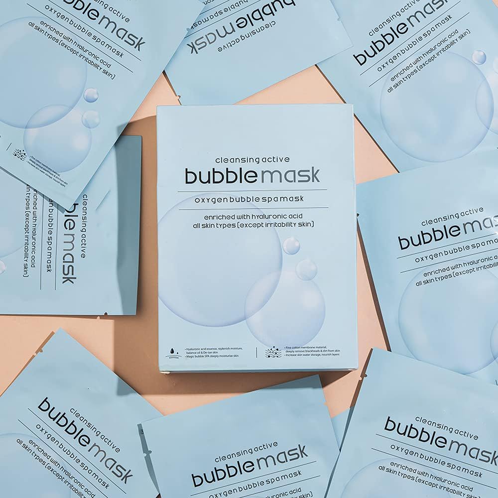 ELIIOUS Active Cleansing Bubble Mask - Deep Pore Cleanser for Hydration & Moisturizing | 30ml Facial Treatment for Acne-Prone & Oily Skin | Perfect for Spa Night & Self-Care Routine