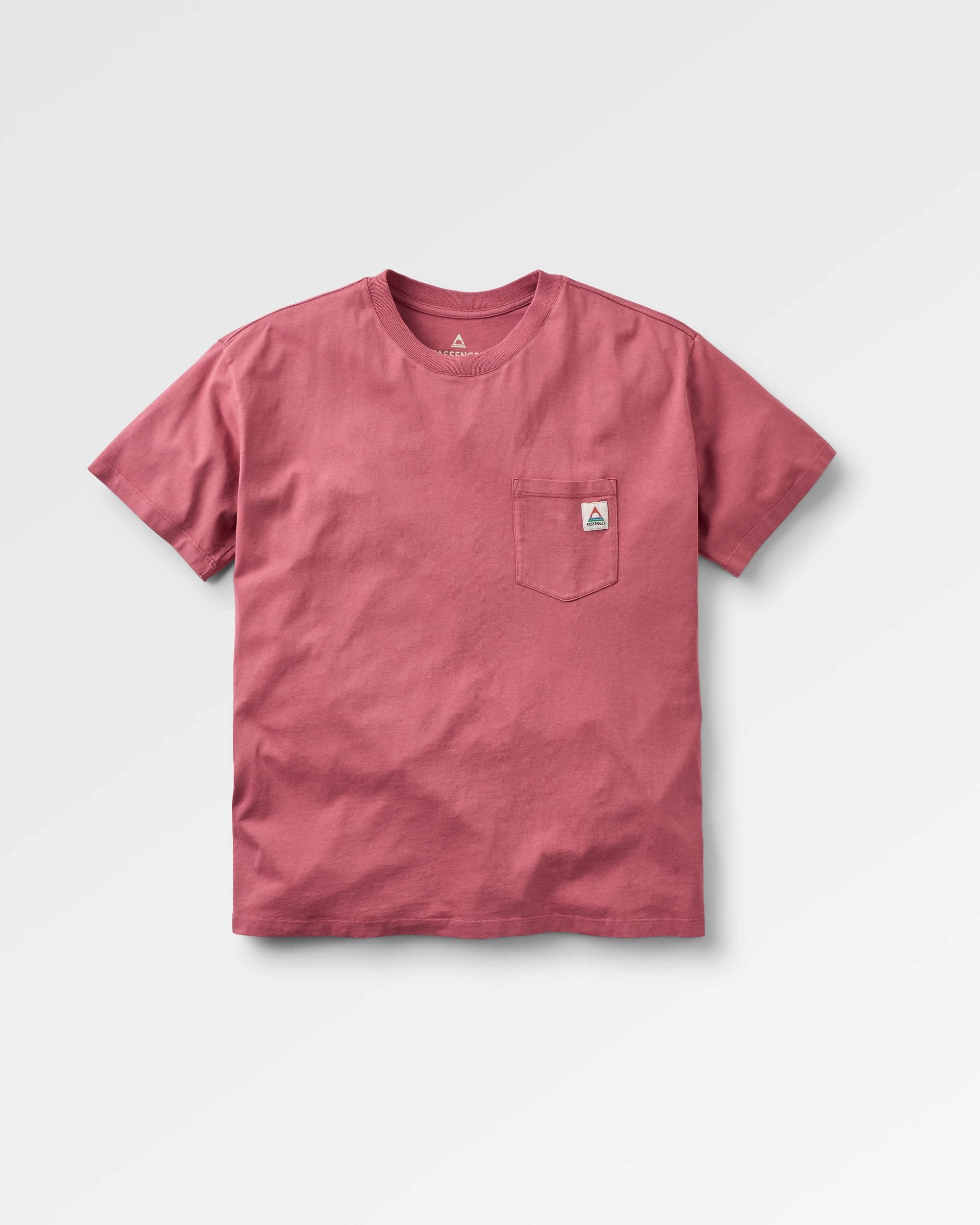 Heritage Recycled Relaxed Fit T-Shirt for Men | Eco-Friendly Cotton Tee in Mauve Dusk | Casual Wear & Everyday Comfort