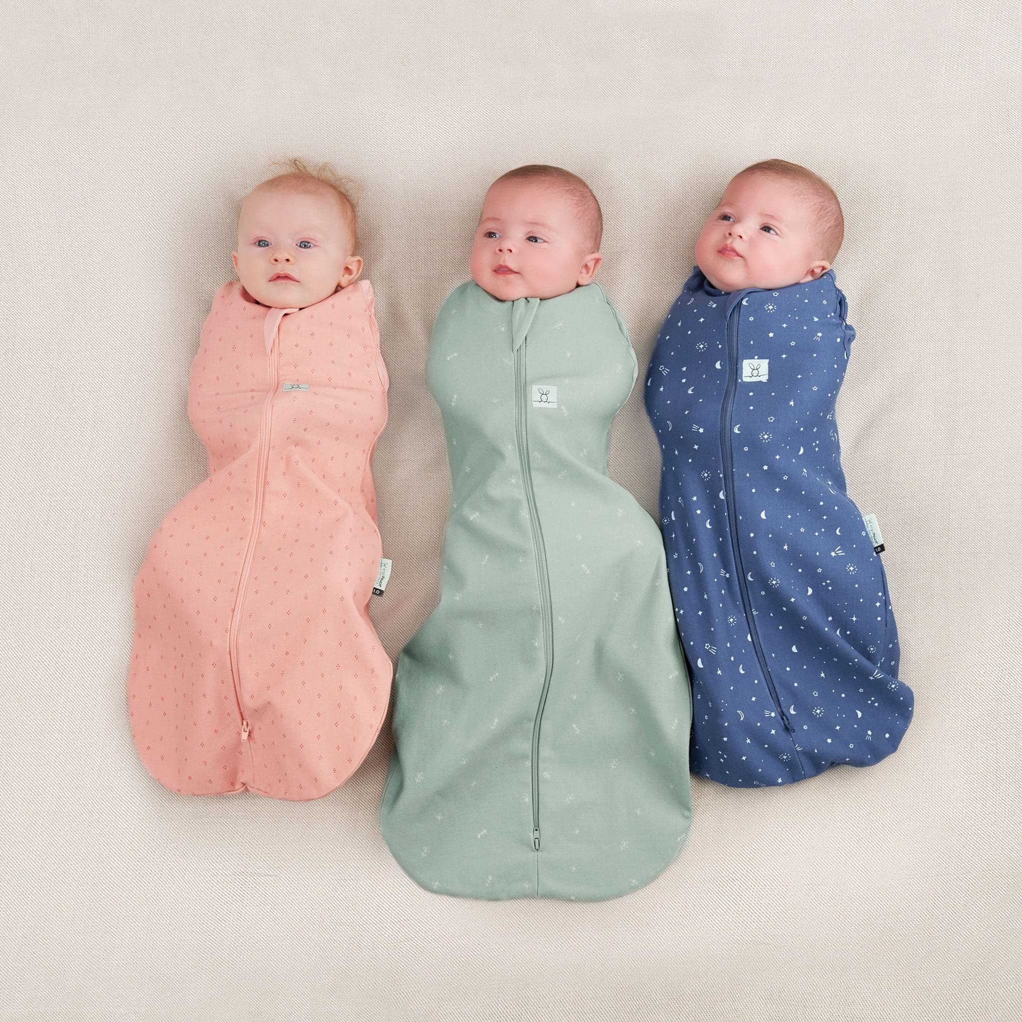 Organic Cotton Cocoon Swaddle Blanket for Babies 3-6 Months | 0.2 TOG Lightweight Sleep Sack | Newborn Swaddle Wrap for Safe & Comfortable Sleep | Perfect for Nursery, Daycare & Travel