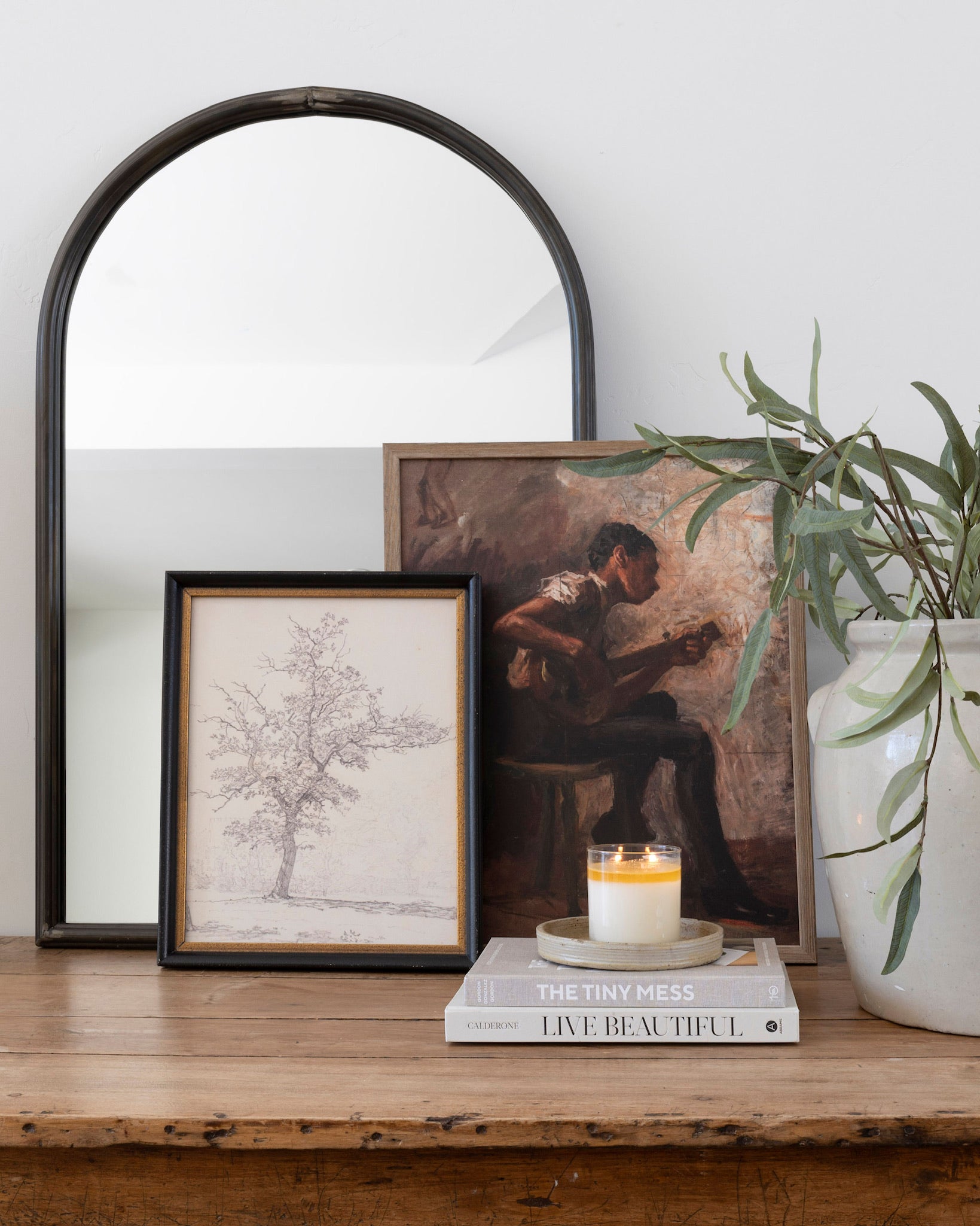 Diablo Mirror Gold - Stylish and Elegant Wall Mirror for Home Decor, Living Room, Bedroom, or Entryway