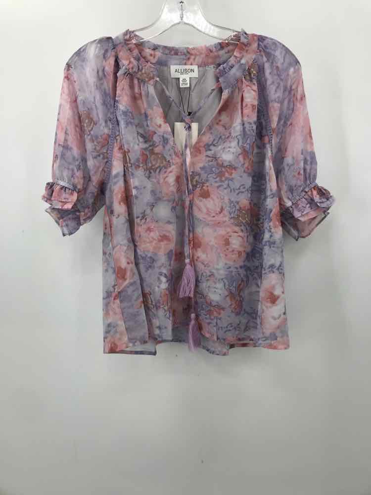 Vintage Allison New York Purple Blouse Women's Size Medium - Perfect for Office Wear, Date Nights & Special Occasions