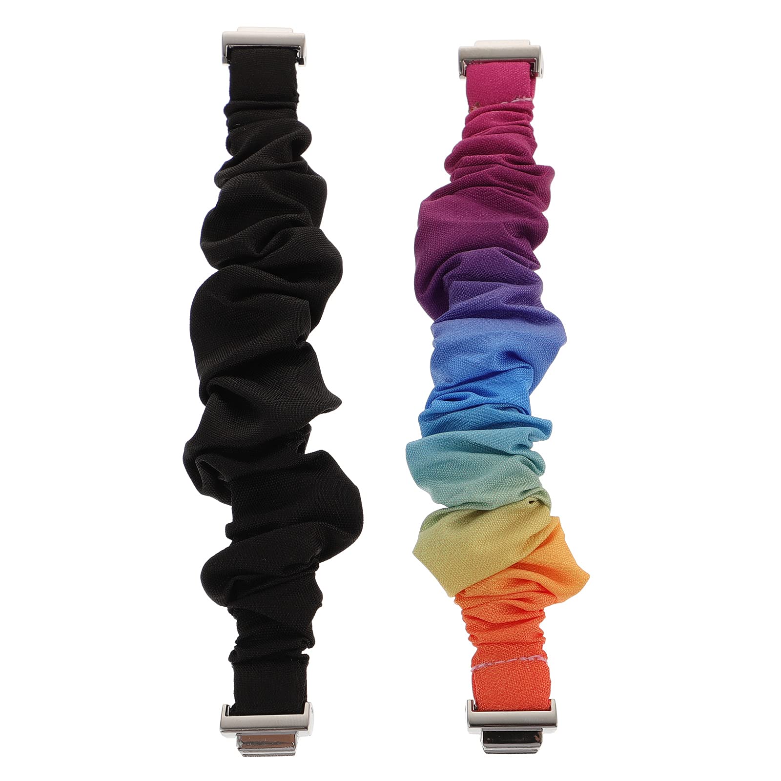 Premium Elastic Watch Bands 2-Pack - Soft Comfortable Replacement Straps for Fitbit Inspire - Stylish Watch Accessories for Workout, Running & Everyday Wear
