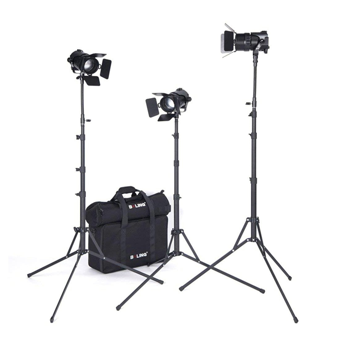 Boling BL 50C 50W Bi-Color LED Continuous Lighting Kit (2500K-5800K) - Perfect for Photography, Videography, and Studio Lighting