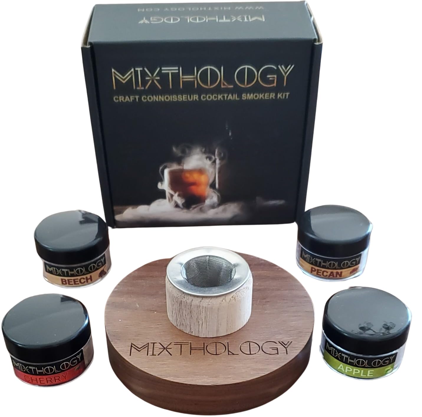 Premium Whiskey & Cocktail Smoker Kit - Bourbon & Old Fashioned Drink Smoker Set for Home Bar & Mixology - Perfect for Smoked Whiskey Cocktails & Entertaining Guests