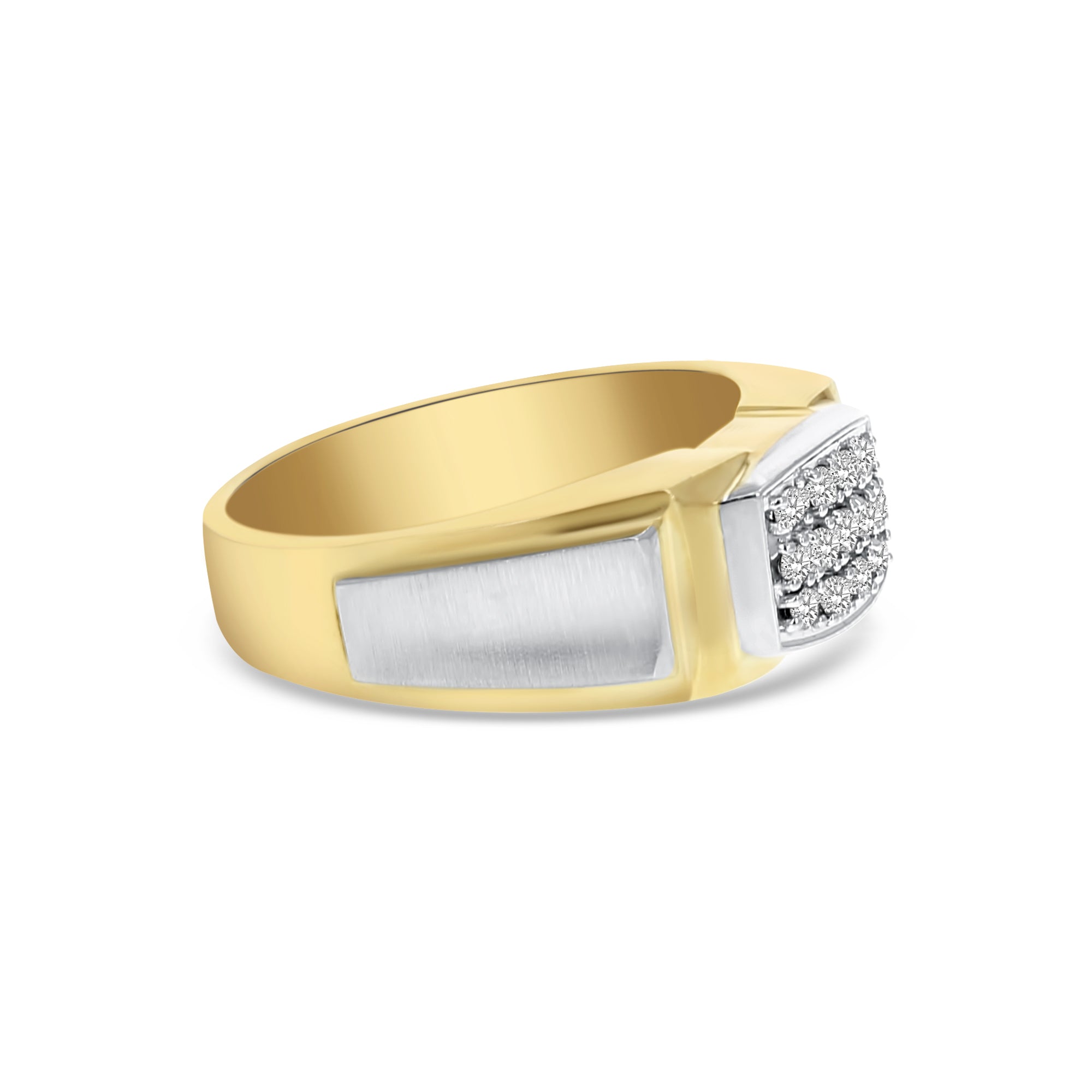 0.5 Carat Diamond Pave Wedding Band - 14K Two-Tone Gold Ring for Women - Perfect for Engagement, Anniversary & Bridal Jewelry Gifts