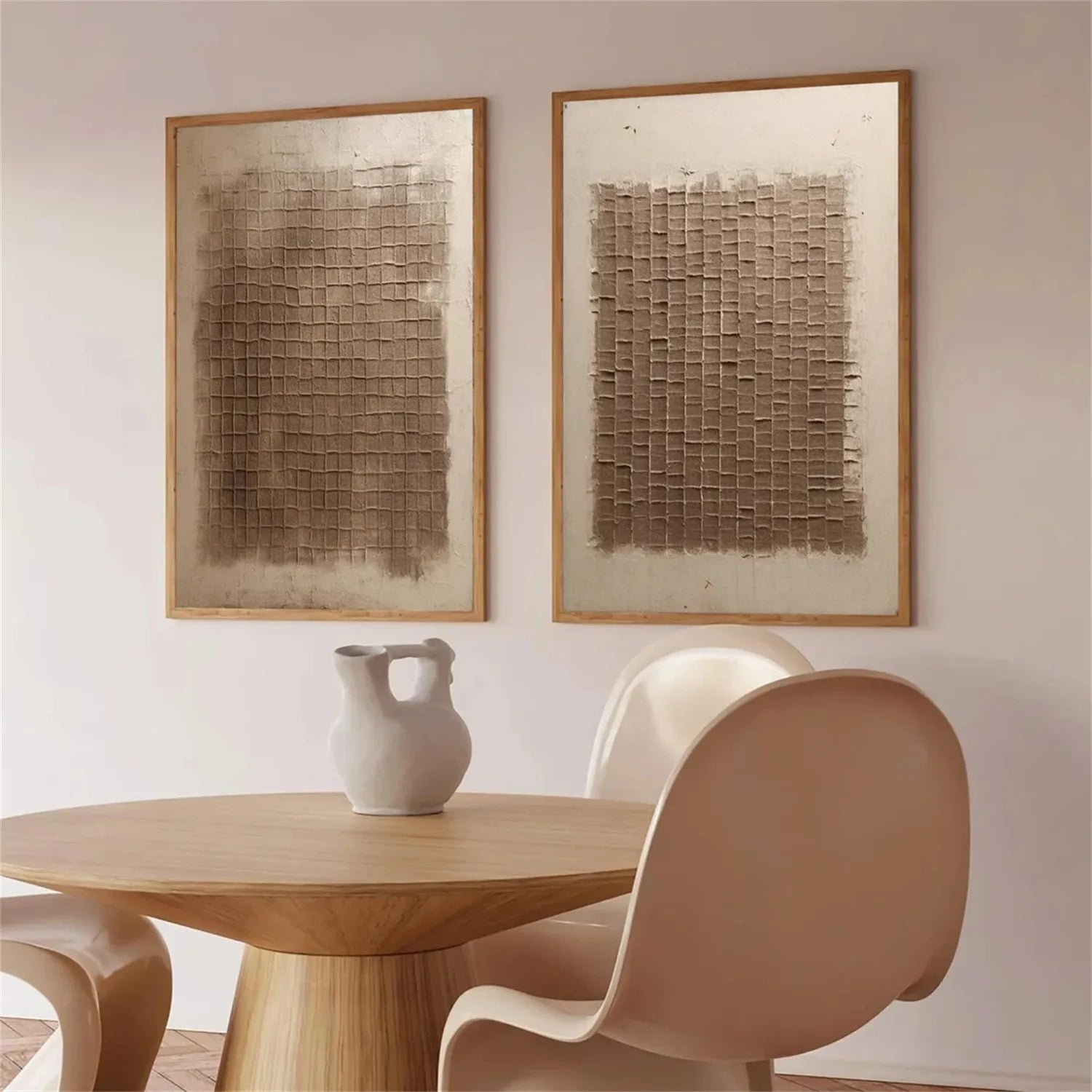 Abstract Tranquility Set of 2 Wall Art Paintings - Modern Minimalist Canvas Prints for Living Room, Bedroom & Office Decor #WS145 | Perfect for Home, Office & Gift Giving