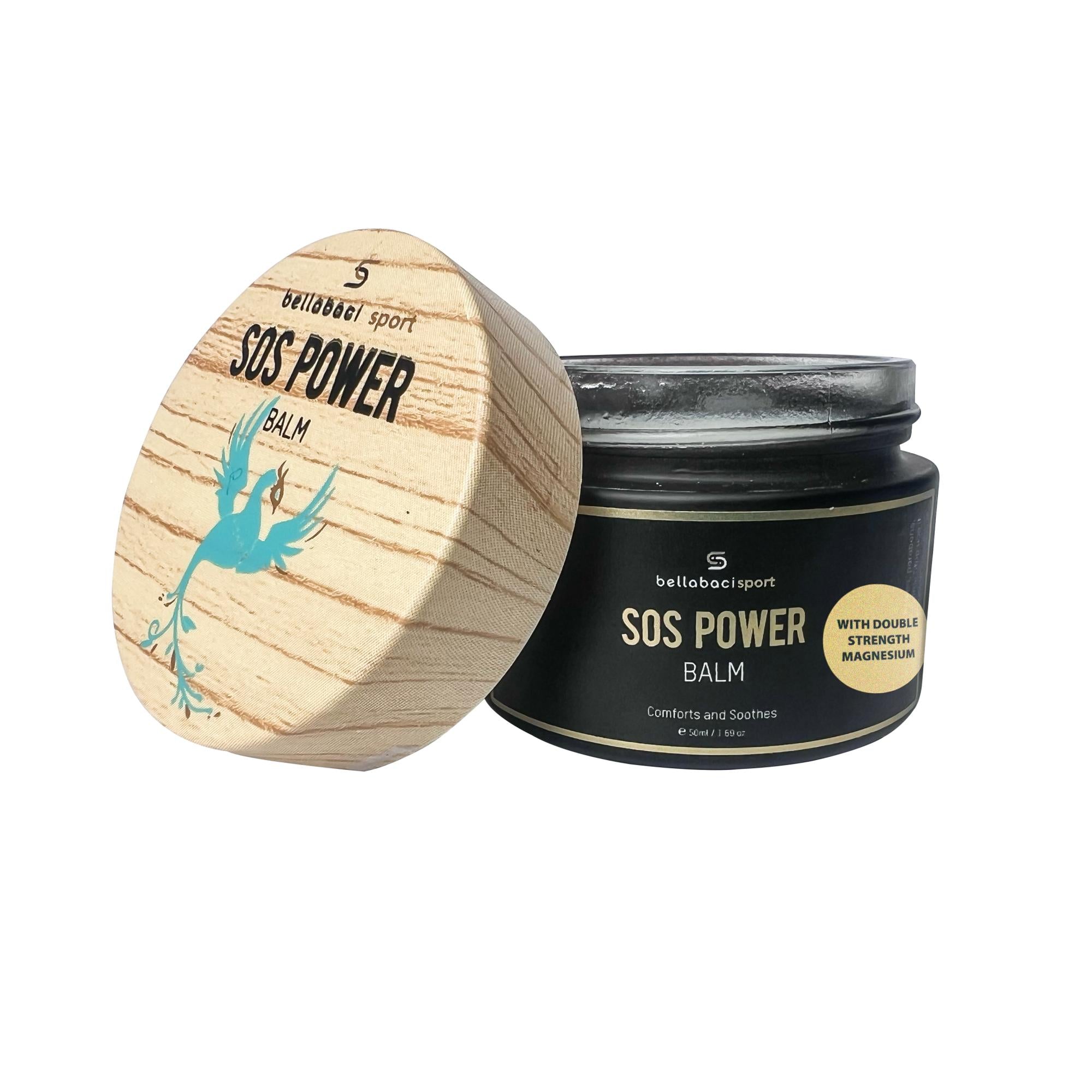Bellabaci Sport SOS Power Balm - 1.69 oz Muscle Relief & Recovery Cream for Athletes - Post-Workout Soreness Solution for Gym, Running & Sports Recovery