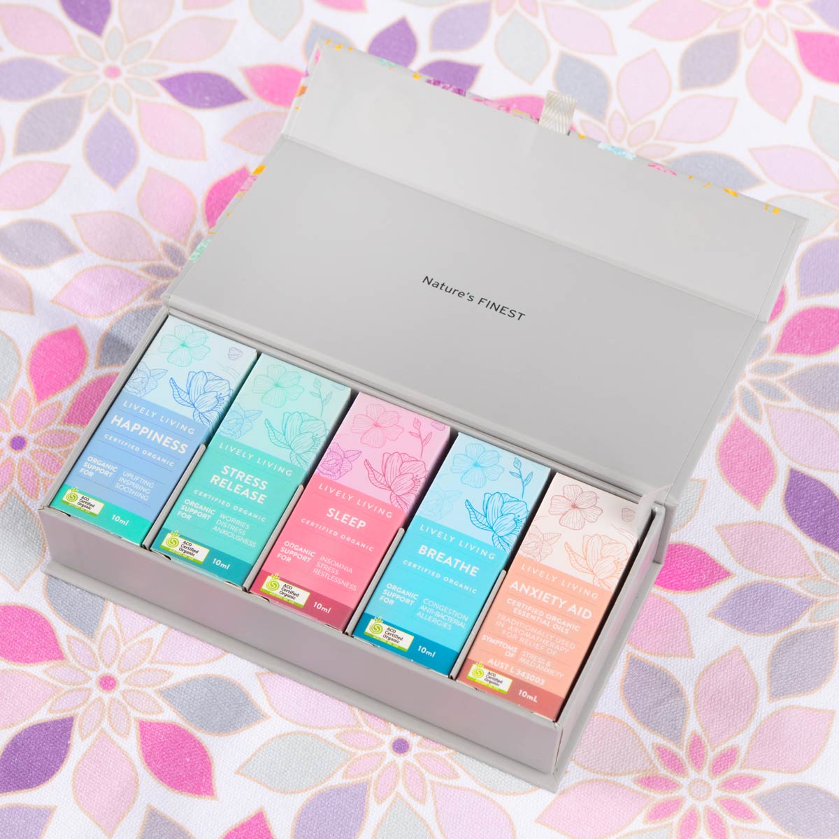 Loving Life Essential Oil Gift Set - 100% Pure Aromatherapy Oils for Relaxation, Stress Relief & Home Diffuser - Perfect for Spa, Yoga & Meditation