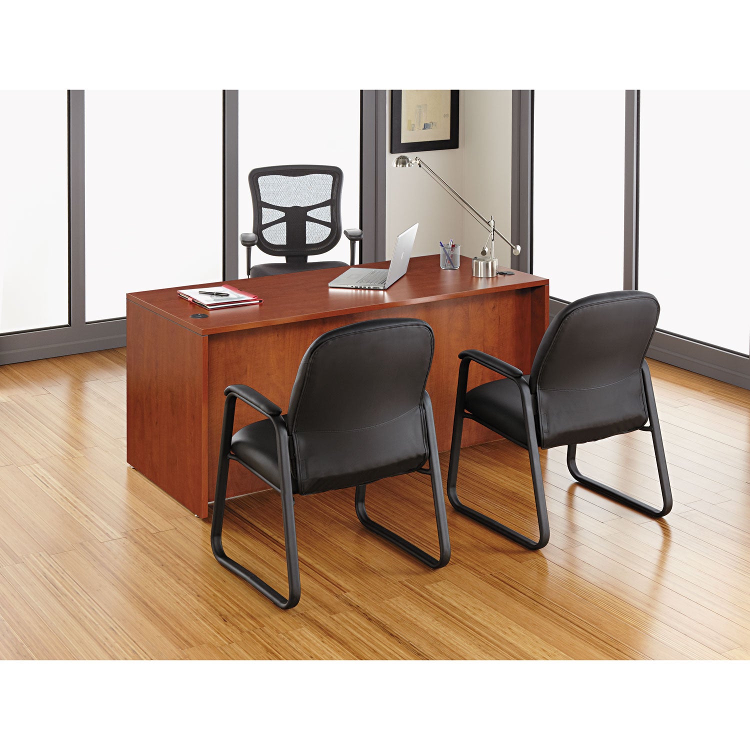 Alera Elusion Series Mesh High Back Ergonomic Office Chair - Adjustable Height (17.2