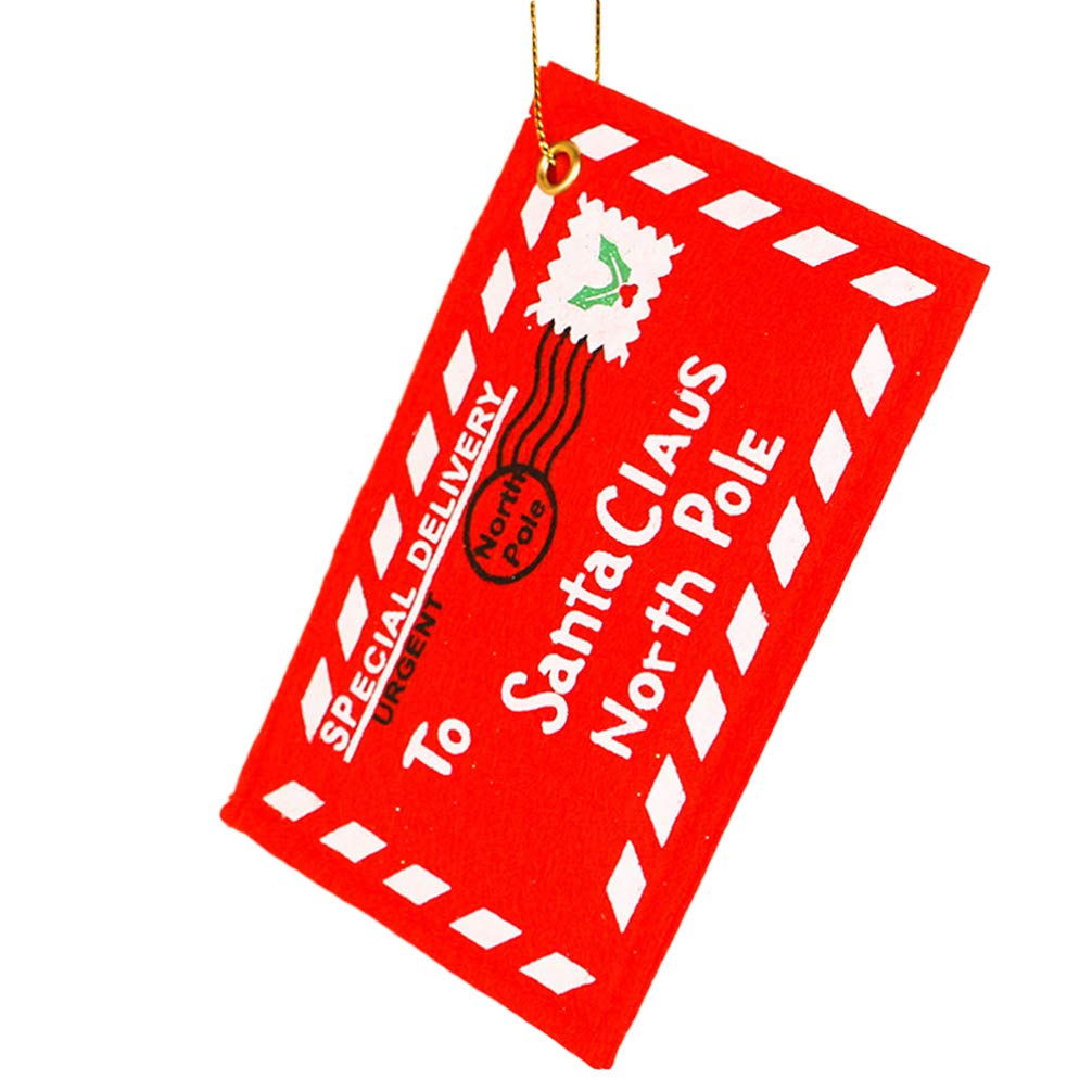 ARTIBETTER 6PCS Christmas Candy Bags - Envelope Design Hanging Pendants for Party Decorations | Perfect for Christmas Tree, Birthday, Wedding & Holiday Celebrations | Red Festive Ornaments
