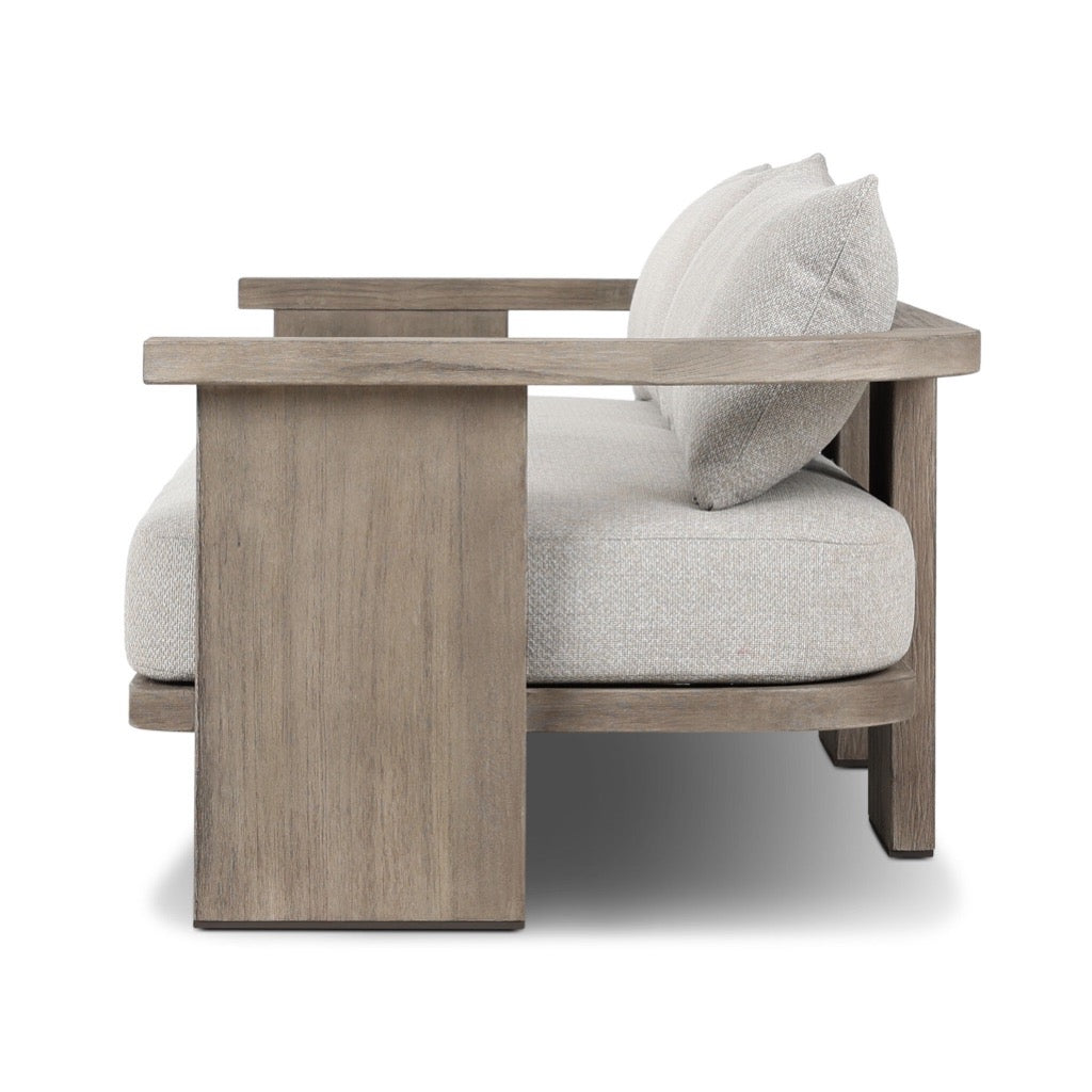 Tahana Outdoor Sofa Set - Hayes Fog Weather-Resistant Patio Furniture for Backyard, Garden, and Poolside Relaxation