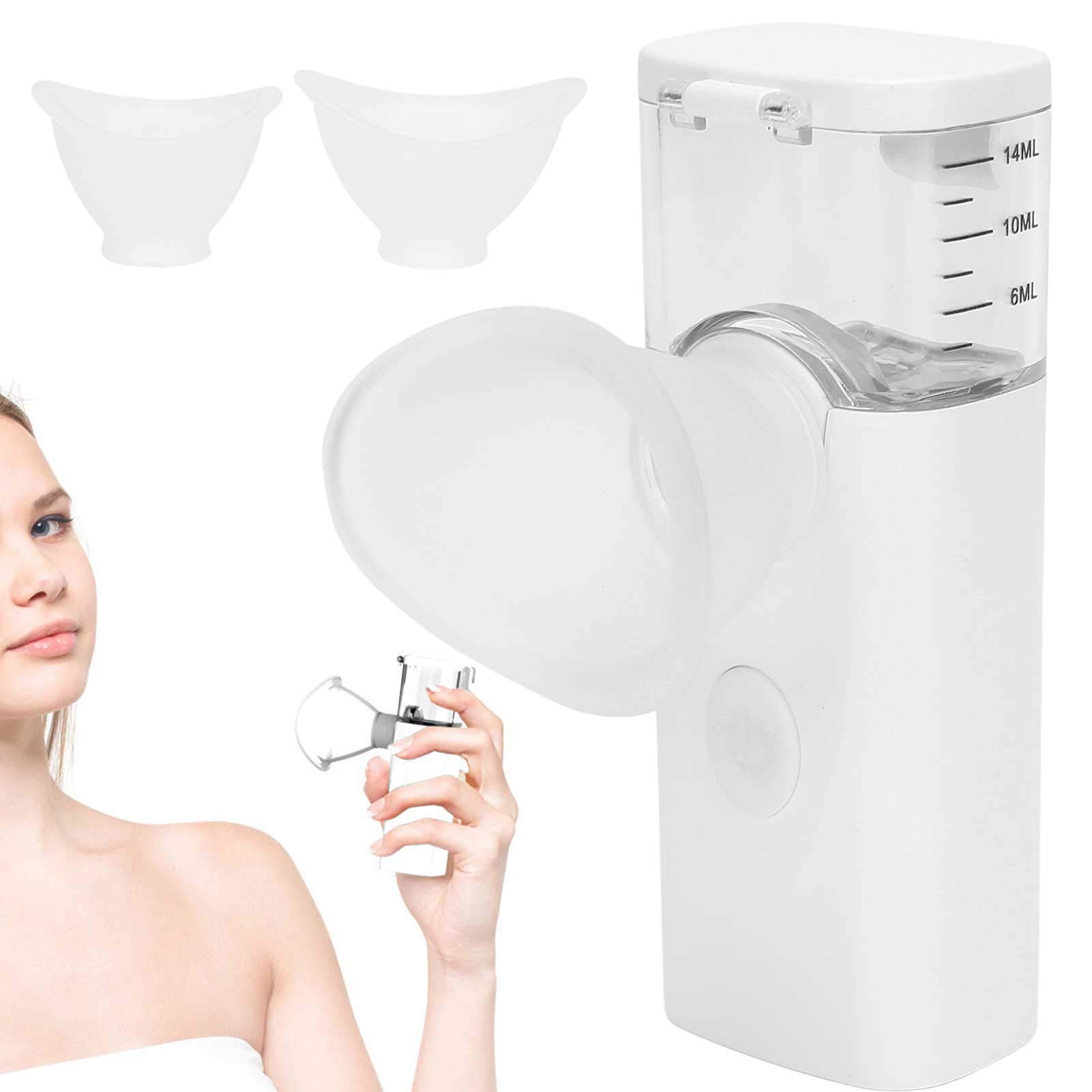 Dioche Portable Eye Humidifier & Facial Steamer - Fast Steam Sprayer for Dry Eyes, Moisturizing Eye Mist Machine for Skin Care & Makeup (White) | Perfect for Travel, Office & Home Eye Relaxation