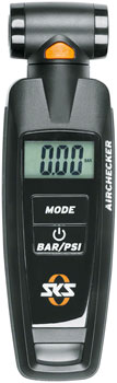 SKS Airchecker Digital Display Pressure Gauge - Presta & Schrader Valve Compatible - Accurate Tire Pressure Measurement for Bikes, Cars & Motorcycles - Perfect for Cycling, Road Trips & Commuting
