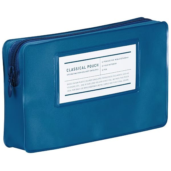Premium KOKUYO Classic Pouch - Stylish & Durable Zippered Pouch for School, Office, Travel & Everyday Use - Perfect for Organizing Pens, Cosmetics & Small Essentials