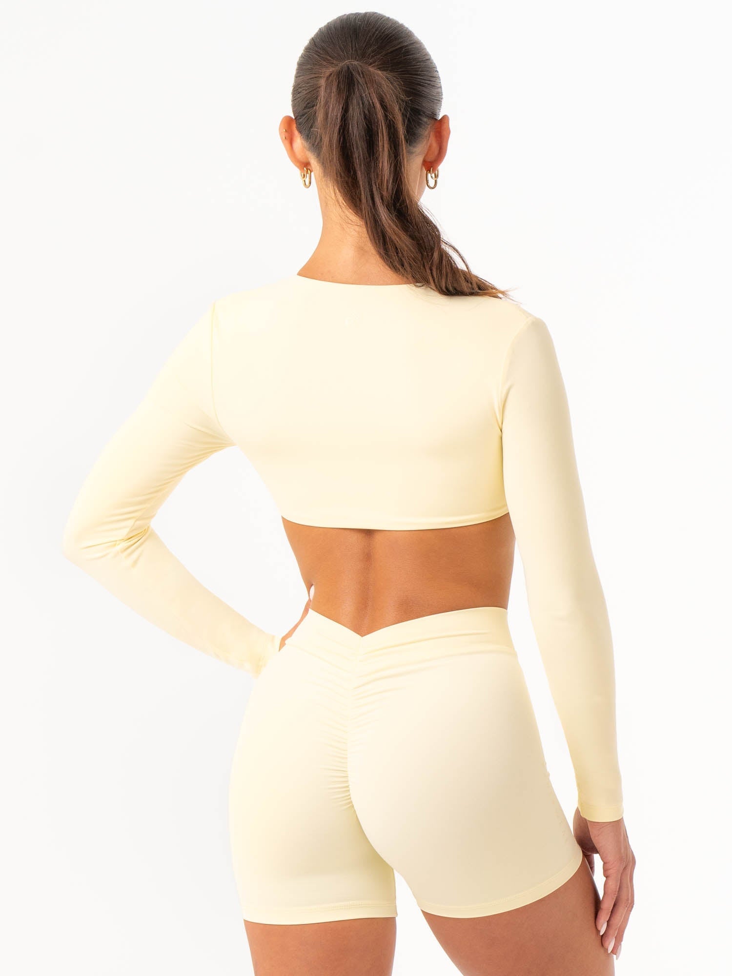 Stylish NKD Knot Long Sleeve Top in Lemon Drop - Perfect for Casual Outings, Office Wear & Date Nights