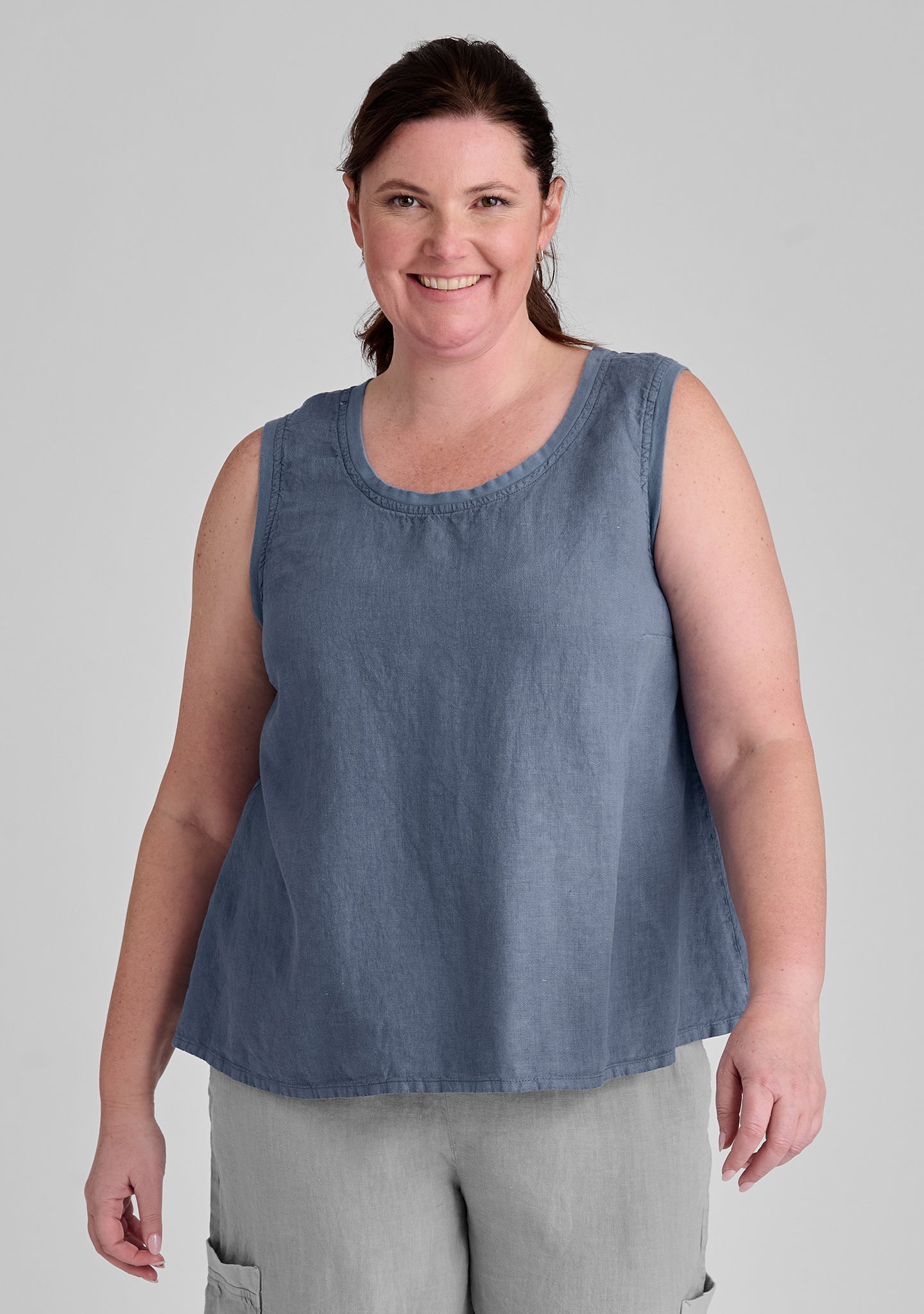 Breathable Linen Tank Top for Women - Comfortable Everyday Casual Wear - Perfect for Summer, Beach, and Layering