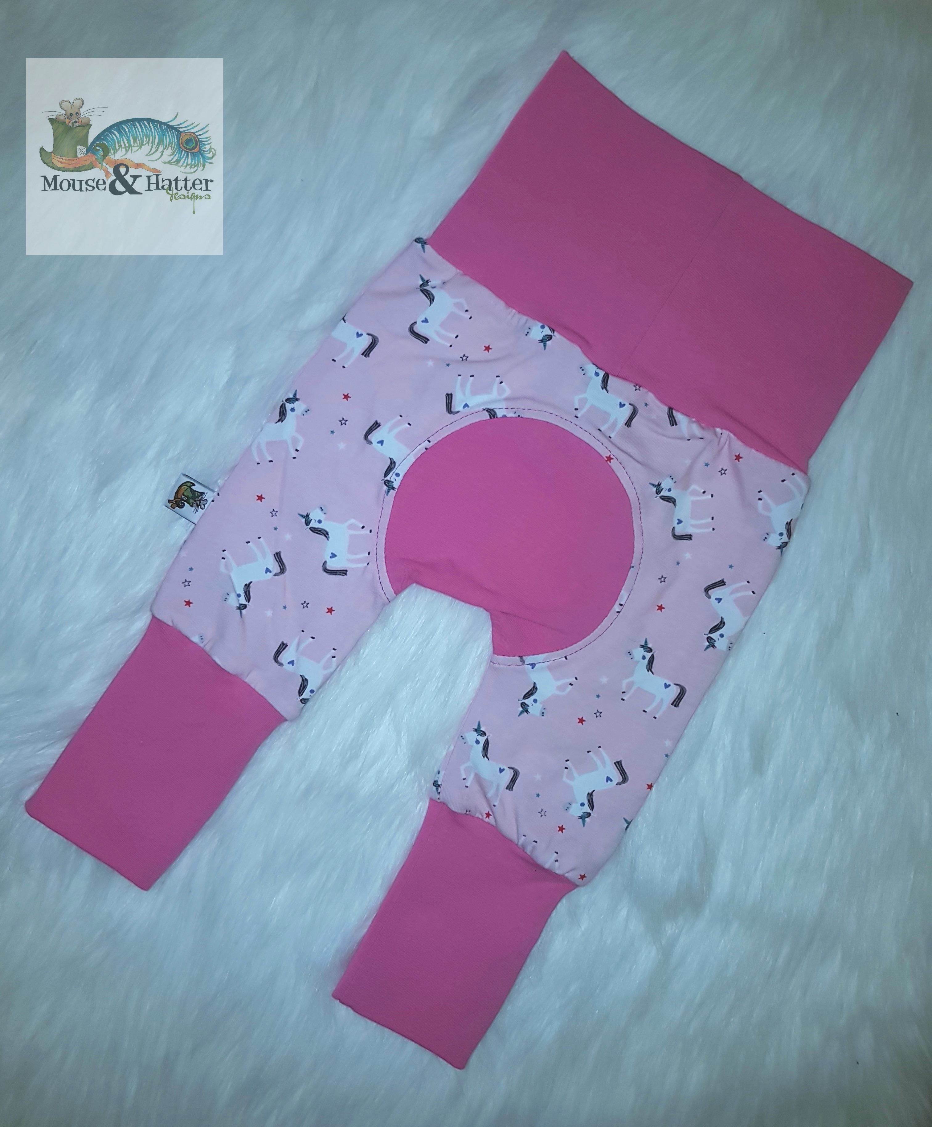 MINI Grow With Me Pants for Babies & Toddlers | Adjustable Waistband | Soft Cotton Stretchy Pants | Perfect for Playtime, Daycare & Family Outings