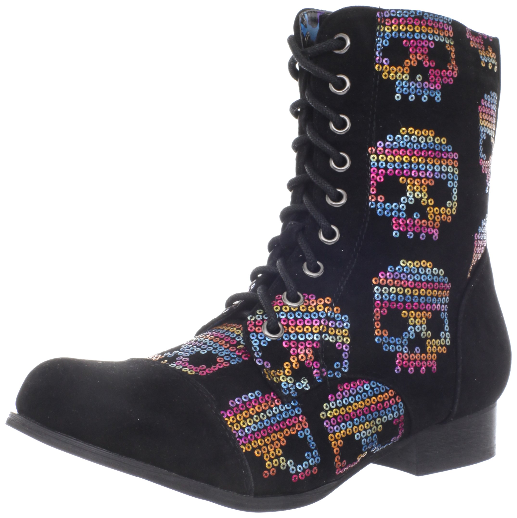 Iron Fist Women's Sugar Hiccup Combat Boots - Stylish Punk Ankle Boots for Women, Chunky Heel Platform Booties for Casual Wear, Night Out & Festival Fashion