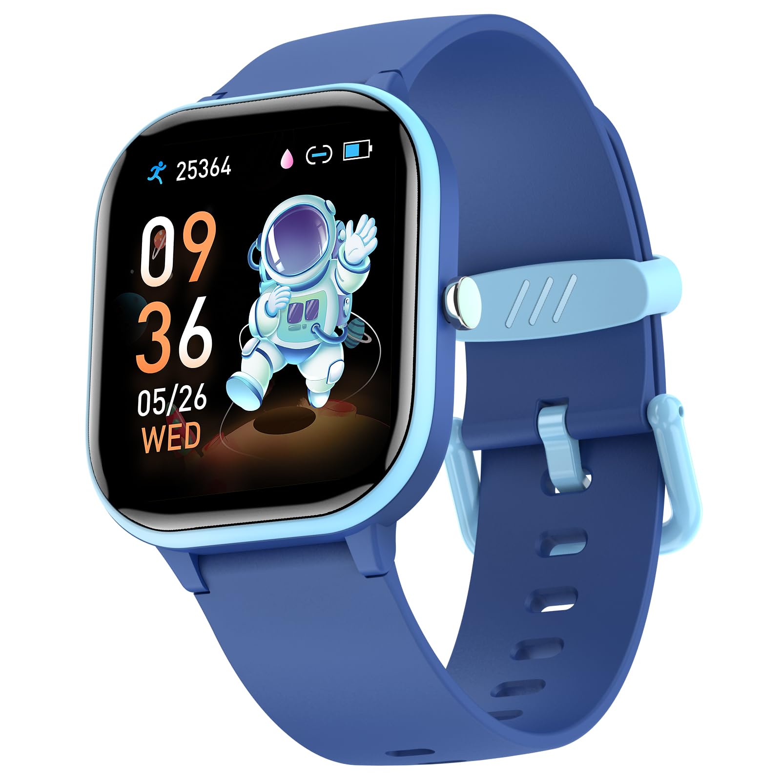 ZURURU Kids Smart Watch for Boys & Girls - Fitness Tracker with Sleep Monitor, Step Counter, Pedometer, Stopwatch & Alarm Clock | Touch Screen with Custom Watch Faces | Perfect for School, Sports & Outdoor Activities