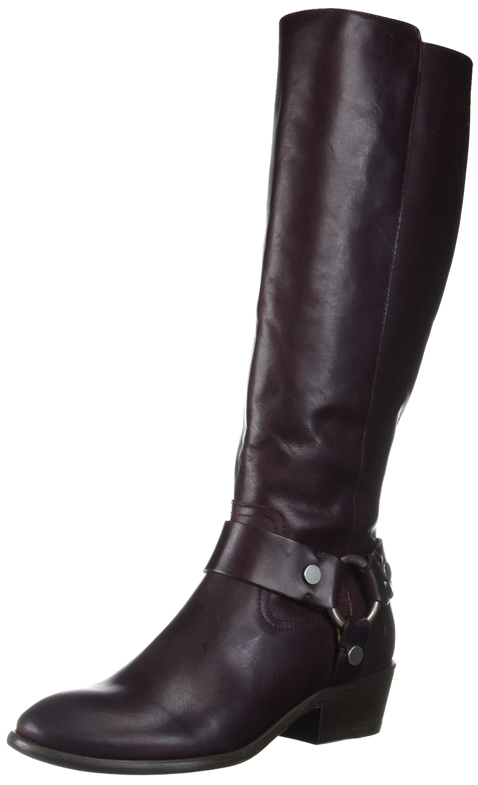Frye Women's Carson Harness Tall Western Boots - Genuine Leather Cowgirl Riding Boots for Country Fashion & Outdoor Adventures