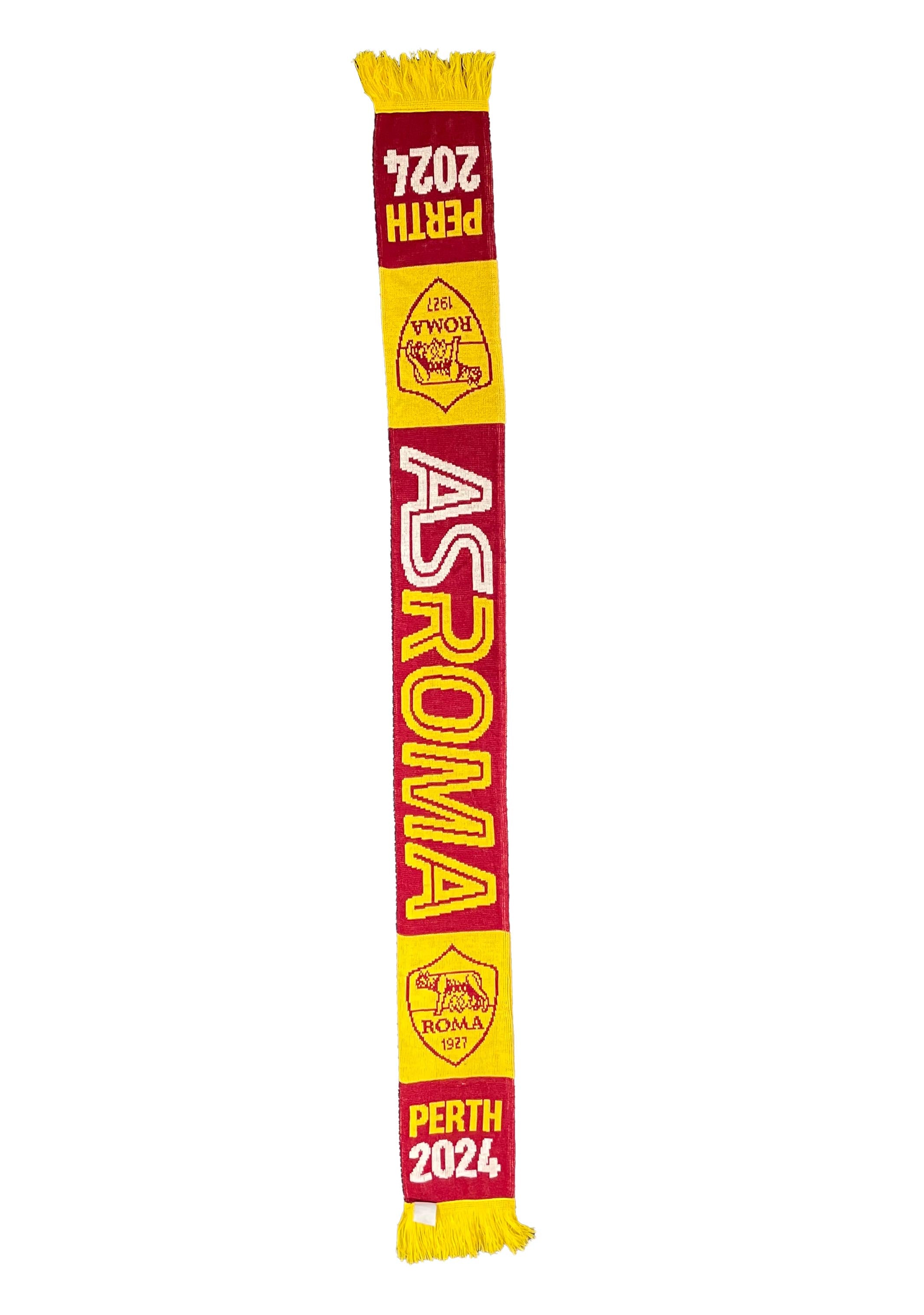 AS Roma Perth Tour Scarf - Official Football Fan Scarf for AS Roma Supporters | Perfect for Soccer Matches, Travel & Gifts